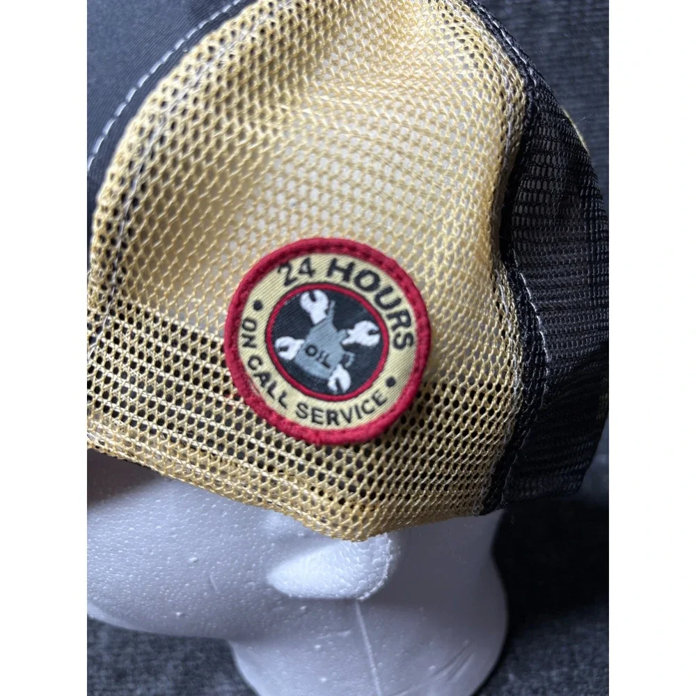 Garage Wear SMI Bubbas Body Shop Garage Trucker Hat Black Yellow Mesh Snapback